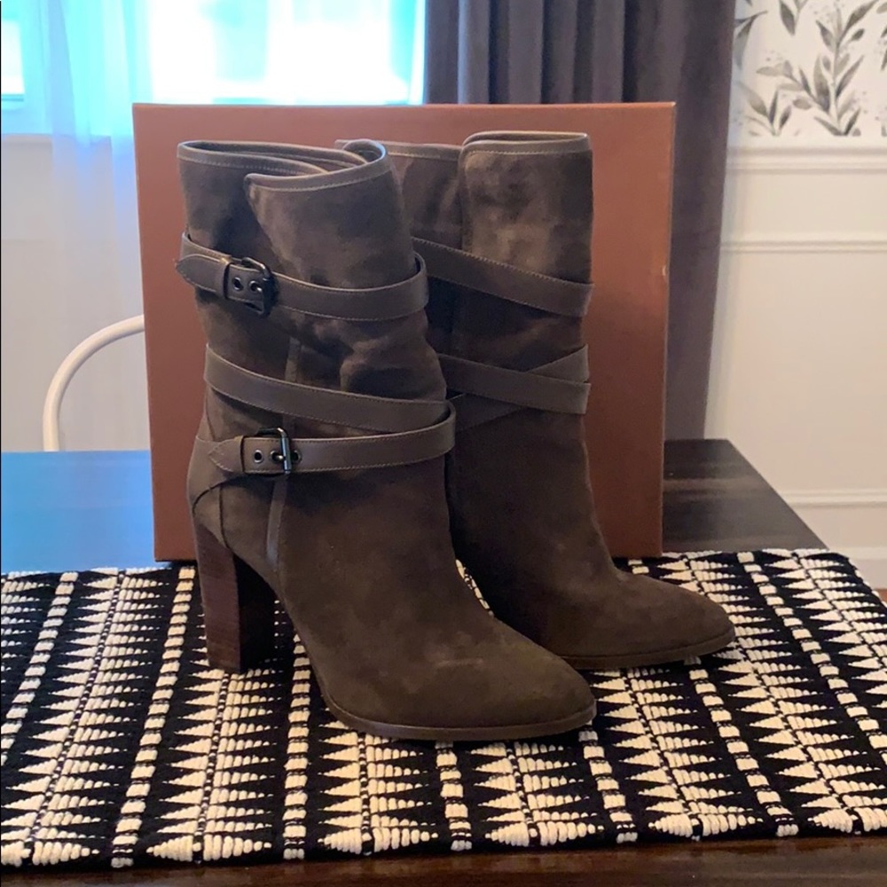 Olive green Coach Boot